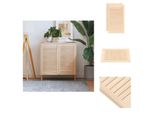 Vidaxl Armadio A Doghe 2 Pezzi 69X39,4 Cm In Legno Massiccio - Armadio A Doghe