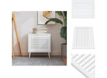 Vidaxl Anta Dell'armadio A Doghe Design Bianco 39,5X49,4 Cm In Legno Di Pino Massiccio - Ante Dell'armadio