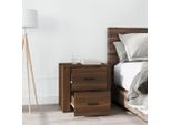 The Living Store Comodino Look Rovere Marrone 50X39X47 Cm