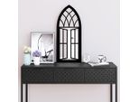 The Living Store Specchio Nero 70X30 Cm Ferro Per Interni