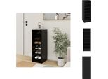 Vidaxl Scarpiera Nera 31,5X35X90 Cm In Legno - Scarpiere E Armadietti
