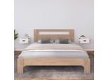 The Living Store Comodini Da Parete 2 Pz. Bianco 40X29,5X22 Cm