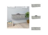 Vidaxl Scaffale A Muro In Cemento Grigio 60X26X18,5 Cm Materiale A Base Di Legno - Scaffali A Muro