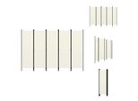 Vidaxl Divisorio 5 Pezzi Bianco Crema 250X180 Cm - Divisori Per Ambienti