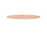 The Living Store Piano Del Tavolo Rotondo Ø90X1,5 Cm Rovere Massiccio Non Trattato