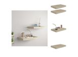 Vidaxl Mensole Da Parete Galleggianti 2 Pz. Mdf Color Rovere 40X23X3,8Cm - Mensole A Muro