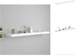 Vidaxl Scaffale Galleggiante Bianco 120X23,5X3,8 Cm Mdf - Mensole A Muro