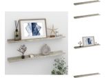 Vidaxl Mensole Da Parete 2 Pz. Grigio Cemento 80X9X3 Cm - Mensole A Muro