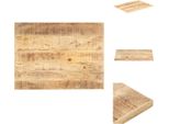 Vidaxl Piano Da Tavolo In Legno Massiccio Di Mango 15-16 Mm 90X70 Cm - Piani Da Tavolo