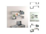 Vidaxl Mensole Da Parete 2 Pz. Grigio Sonoma 100X15X20 Cm Materiale A Base Di Legno - Mensole Da Parete