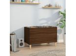 The Living Store Armadio A Pannelli Effetto Rovere Marrone 74,5X38X48 Cm Materiale Legno