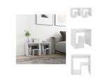 Vidaxl Comodini 2 Pz. Bianco Lucido 40X30X40 Cm Materiale A Base Di Legno - Comodini