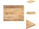 Vidaxl Piano Da Tavolo In Legno Massiccio Di Mango 25-27 Mm 80X70 Cm - Piani Da Tavolo