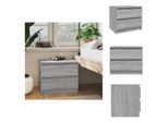 Vidaxl Comodino Grigio Sonoma 50X39X43,5 Cm Materiale A Base Di Legno - Comodini