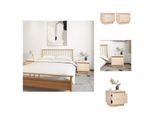 Vidaxl Comodini 2 Pezzi 35X34X32 Cm In Legno Di Pino Massiccio - Comodini
