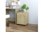 The Living Store Armadio A Rotelle Rovere Sonoma 45X38X54 Cm Materiale Legno
