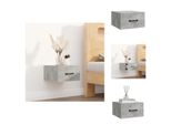 Vidaxl Comodino A Parete Grigio Cemento 35X35X20 Cm - Comodini