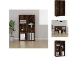 Vidaxl Libreria/Sideboard Rovere Fumé 50X25X80 Cm Materiale A Base Di Legno - Librerie E Scaffali