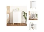 Vidaxl Comodino Bianco Lucido 40X35X70 Cm Materiale Legno - Comodini