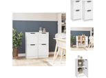 Vidaxl Credenze 2 Pz. Bianco 30X30X70 Cm Materiale A Base Di Legno - Credenze