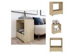 Vidaxl Tavolino In Rovere Sonoma 50X26X50 Cm Materiale A Base Di Legno - Tavolini