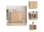 Vidaxl Credenza Rovere Sonoma 80X34X75 Cm Materiale A Base Di Legno - Credenze