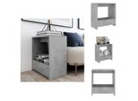 Vidaxl Tavolino In Cemento Grigio 50X26X50 Cm Materiale A Base Di Legno - Tavolini