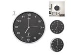 Vidaxl Orologio Da Parete Radiocomandato Con Movimento Al Quarzo 31 Cm Nero - Orologi Da Parete