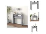 Vidaxl Tavolo Consolle Grigio Cemento 78X30X80 Cm Materiale A Base Di Legno - Tavolini