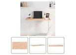 The Living Store Piano D'appoggio 80X40X1,5 Cm Rettangolare In Legno Massiccio Di Faggio