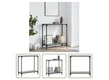 The Living Store Consolle Grigia Sonoma 75X30,5X75 Cm Materiale A Base Di Legno