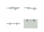 Vidaxl Mensole Galleggianti 2 Pz. Vetro 30X20 Cm 8 Mm - Mensola Galleggiante - Mensole Galleggianti - Mensola A Muro - Mensole A Muro