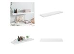 Vidaxl Scaffale Galleggiante Bianco Lucido 90X23,5X3,8 Cm Mdf - Scaffale A Muro - Mensole A Muro - Scaffale A Muro Galleggiante - Scaffale A Muro Galleggiante