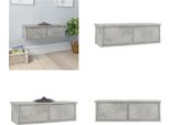 Vidaxl Scaffale A Muro Grigio Cemento 60X26X18,5 Cm Materiale A Base Di Legno - Scaffale A Cassetto - Scaffale A Cassetto - Scaffale A Muro - Scaffali A Muro