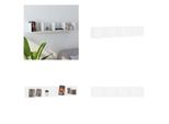 Vidaxl Scaffale Da Parete Per Cd Bianco 100X18X18 Cm - Scaffale Da Parete - Scaffali - Scaffali - Mensole