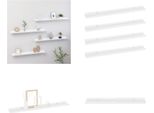 Vidaxl Mensole Da Parete 4 Pz. Bianco Lucido 80X9X3 Cm - Mensole Da Parete - Mensole Da Parete - Mensole Da Parete - Mensole Da Parete - Mensole Da Parete