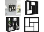 Vidaxl Mensola A Muro Nera 45,1X16X45,1 Cm Materiale A Base Di Legno - Mensola A Muro - Mensola A Muro - Mensola A Muro - Mensole A Muro
