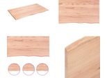 Vidaxl Scaffale A Muro Marrone Chiaro 100X60X2 Cm In Legno Massiccio Trattato Con Rovere - Scaffale A Muro - Scaffale A Muro - Scaffale Portaoggetti - Scaffale Galleggiante