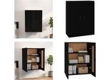 Vidaxl Armadio A Muro Nero 69,5X32,5X90 Cm - Armadio A Muro - Armadio A Muro - Armadio - Armadio Portaoggetti