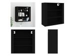 Vidaxl Armadio A Muro Nero 80X33X80 Cm In Legno - Armadio A Muro - Armadio A Muro - Armadio A Muro - Armadio Galleggiante