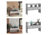 Vidaxl Credenza Grigio Cemento 105X30X70 Cm Materiale Legno - Credenza - Credenze - Armadio Laterale - Armadi Laterali