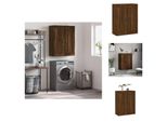Vidaxl Armadio A Muro Marrone Effetto Rovere 69,5X34X90 Cm Materiale Legno - Credenze