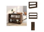 Vidaxl Libreria/Divisorio In Rovere Fumé 100X30X72 Cm - Librerie E Scaffali
