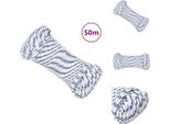 Vidaxl Corda Da Barca Bianca 3 Mm 50 M In Polipropilene - Corde