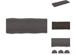 Vidaxl Piano Da Tavolo 100X40X(2-6) Cm In Legno Massiccio Trattato Bordo Albero - Piani Da Tavolo