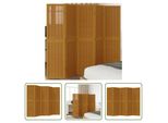 The Living Store Divisorio Per Ambienti 5 Pezzi In Legno Massiccio Marrone Paulownia