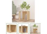 The Living Store Tavolino In Rovere Sonoma 33X33X34,5 Cm Materiale In Legno