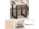 The Living Store Piano D'appoggio Quadrato 40X40X2,5 Cm In Legno Di Pino Massiccio