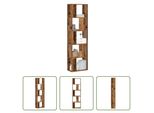 The Living Store Libreria 5 Ripiani In Legno Di Recupero 45X23,5X162,5 Cm Materiale In Legno