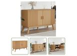 The Living Store Credenza Olden Brown 114X43X73,5 Cm Pino Massiccio
